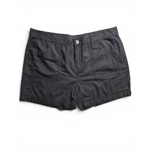 Calvin Klein Jeans Black 100% Cotton Utility Chino Shorts 14 High Rise‎ Summer